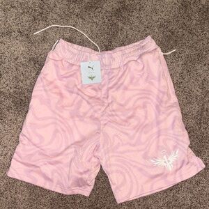 Puma Light Pink Patterned Shorts